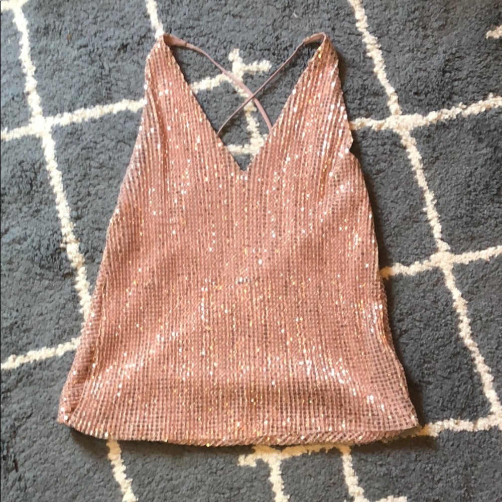 Express shimmer top NWT! Size xs